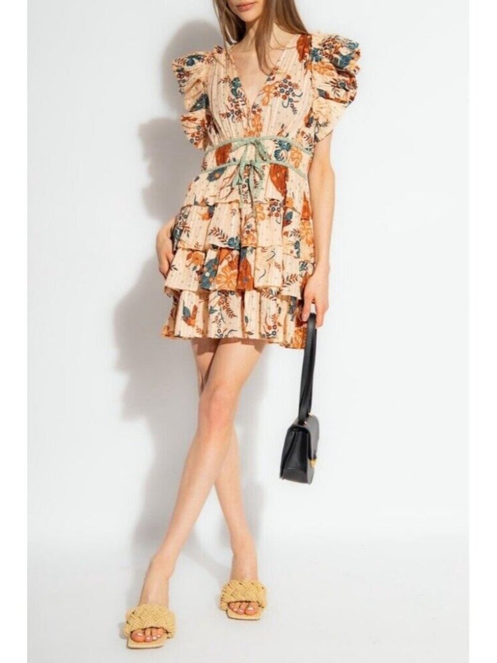 Ulla Johnson Marni Ruffle Dress in Egret 14
